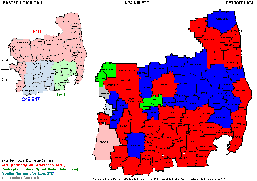 Area Code 810 Location